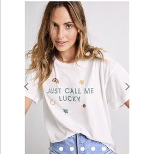 “Just Call Me Lucky” Wildfox Graphic Tee